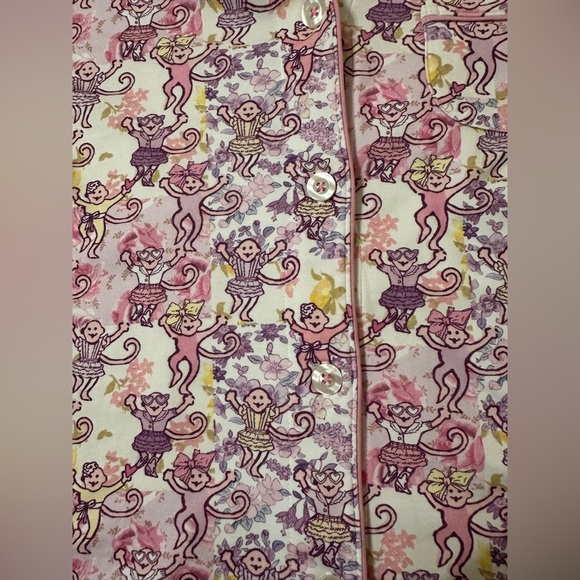 Roller Rabbit Love Shack Fancy Preppy Patchwork Polo Pajamas Size XS - Picture 16 of 16